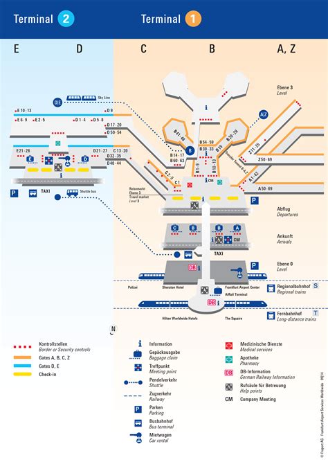 frankfurt airport restaurants map.